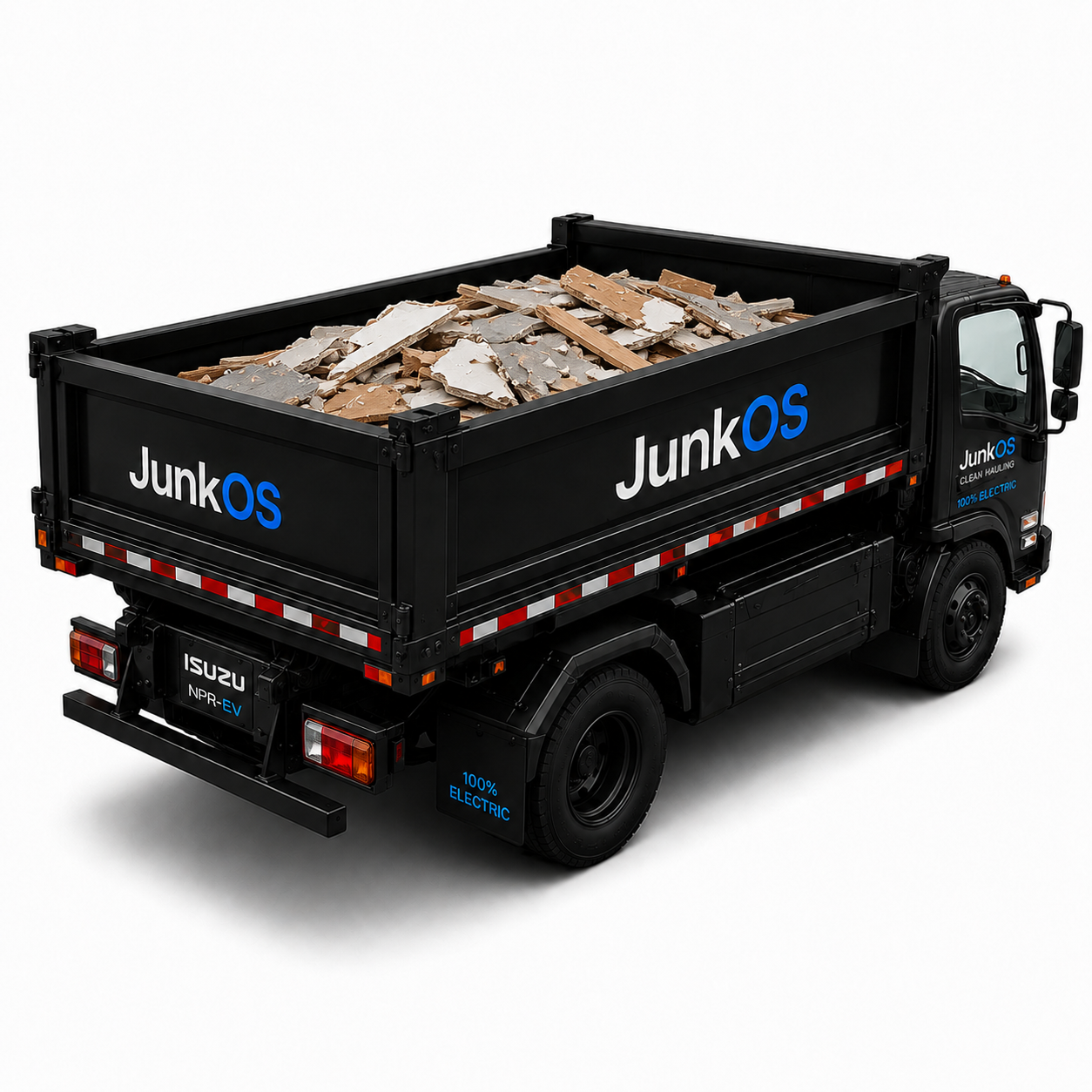 Construction Debris Trailer load