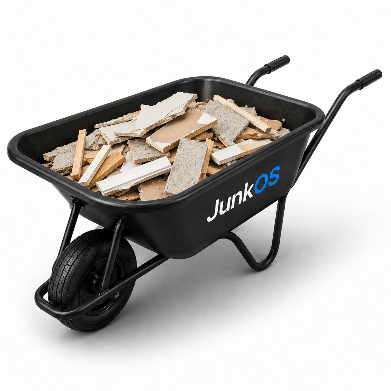 Construction Debris Wheelbarrow
