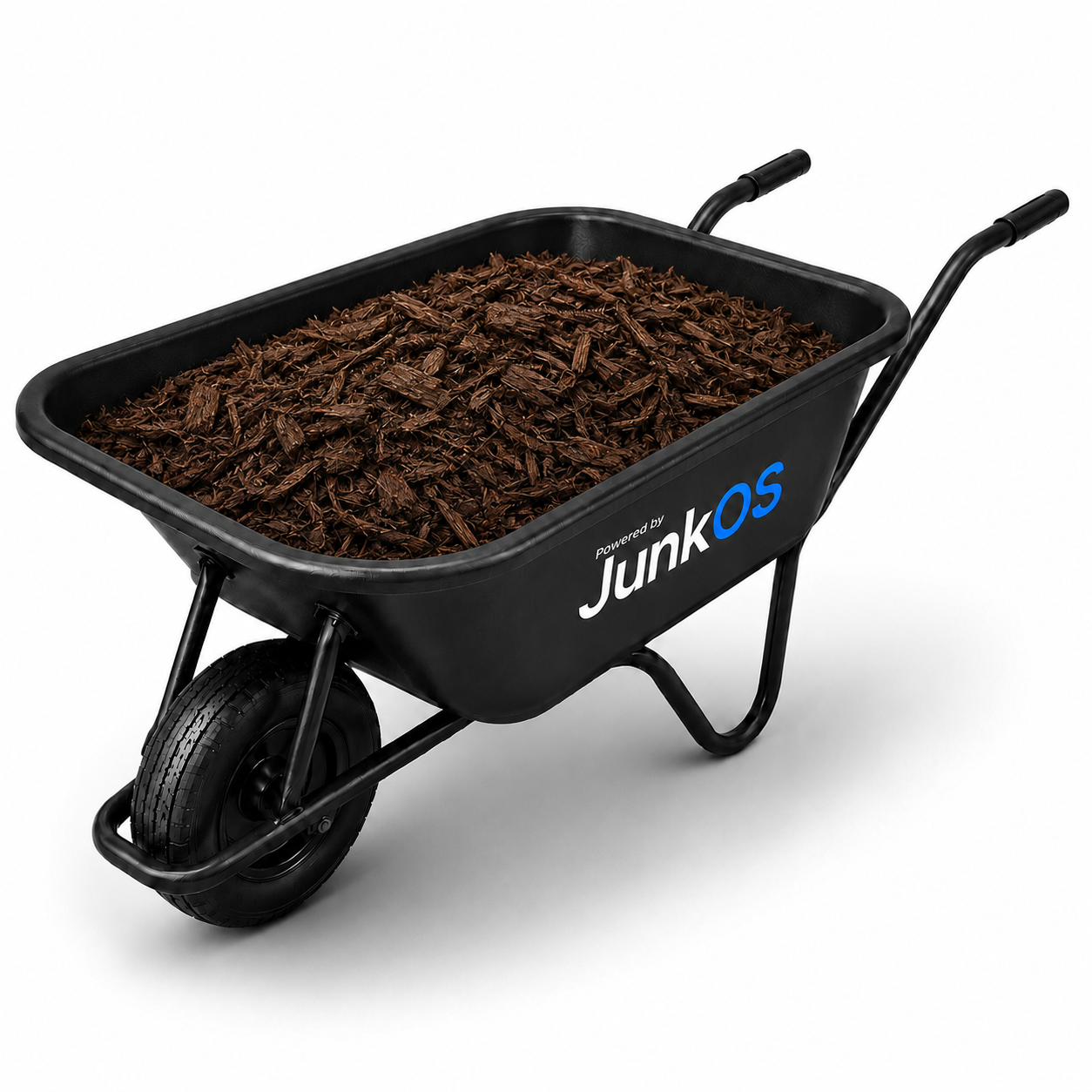 Wood mulch / bark, loose — per cubic foot Wheelbarrow